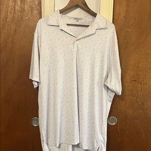 Peter Millar Men's White Patterned Shirt